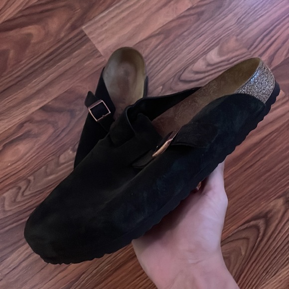 Mocha Birkenstock Bostons Sz 12 New w/o Box - Picture 2 of 3